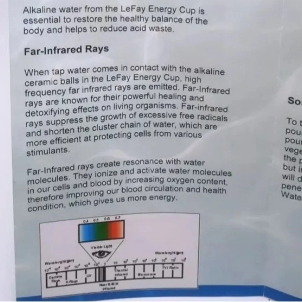 LEFAY Alkaline Energy Cup NEW! Red Stainless Steel Thermal Healthy Water Filter - Picture 8 of 9